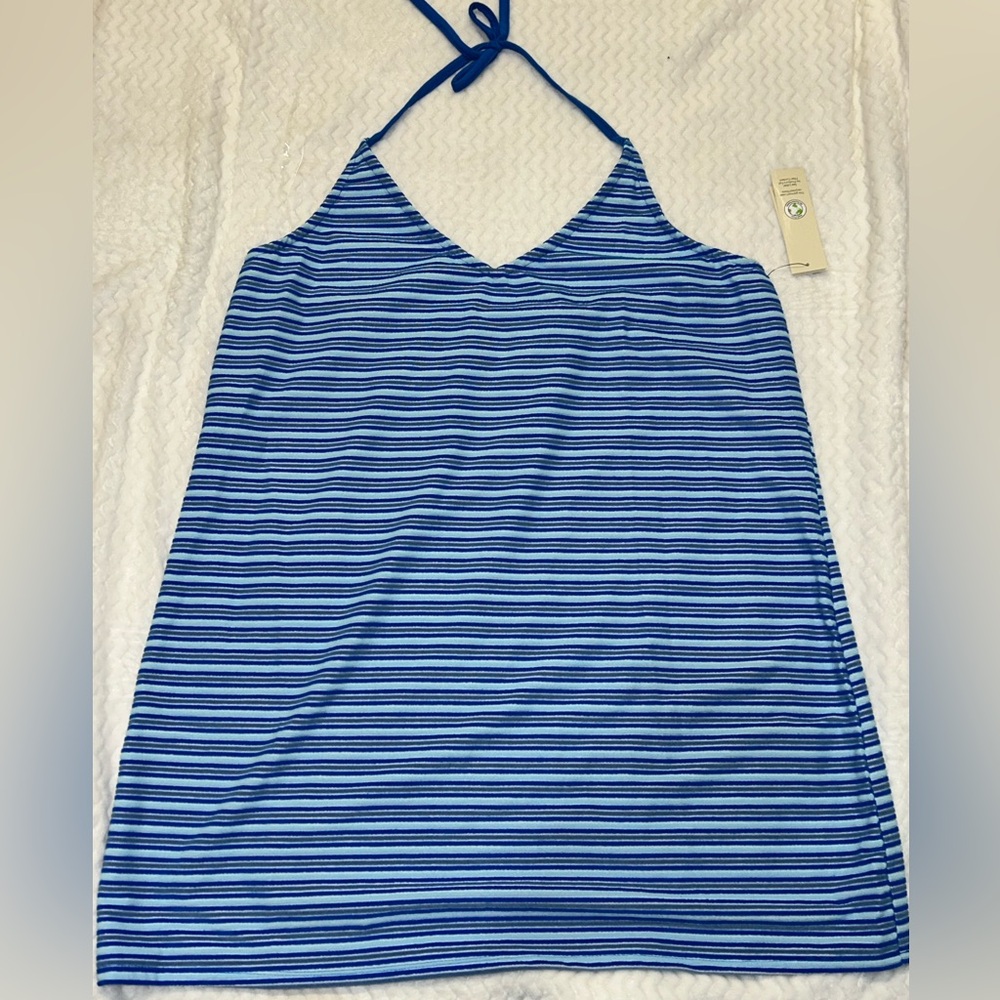 No Boundaries Loop Terry Halter Dress Swim Coverup NWT - Picture 2 of 6